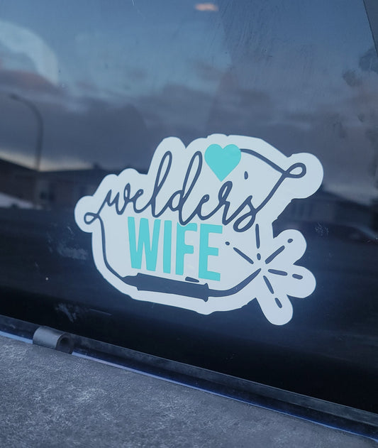 Welder's Wife Car Decal